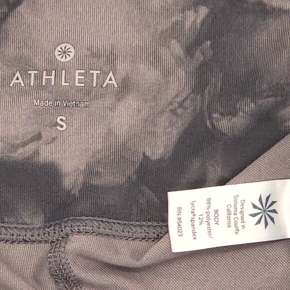 Athleta Leggings Womens S Gray Mid Rise Chaturanga Tie Dye Active Yoga - Picture 7 of 12